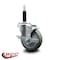 Service Caster 4'' Gray Poly Swivel 3/4'' Expanding Stem Caster with Brake SCC-EX20S414-PPUB-TLB-34 - alternate 4